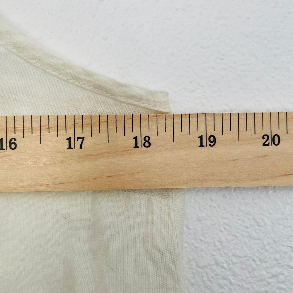 THE GREAT. Cotton Semi-Sheer Maxi Slip 0 Dress Lightweight Cream Sexy Fairy $425 - Picture 9 of 10